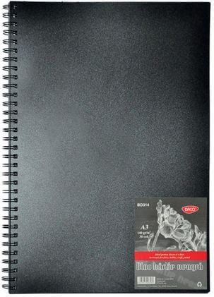 Bloc A3 hartie neagra 140g 30 file BD314 Daco