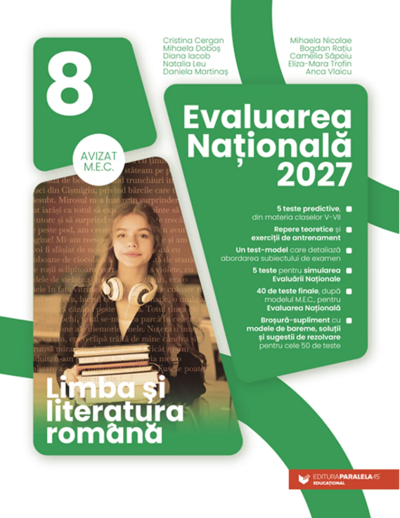 Evaluarea Națională 2027. Limba și literatura română - Clasa 8